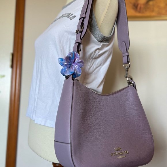Coach Jess Hobo Lavender Shoulder Bag - Picture 2 of 13